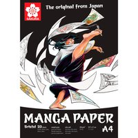 Sakura Manga Papier, 20 Blatt, 250 g/m² - DIN A4 von Sakura
