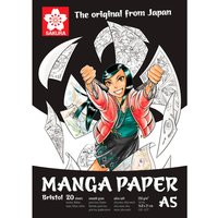 Sakura Manga Papier, 20 Blatt, 250 g/m² - DIN A5 von Weiß