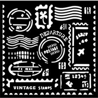 Schablone "Art of Travelling" - Stamps Schablone "Art of Travelling" - Stamps von Stamperia