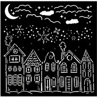 Schablone "Classic Christmas" - House Schablone "Classic Christmas" - House von Stamperia