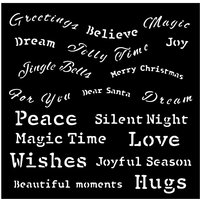 Schablone "Classic Christmas" - Quotes Schablone "Classic Christmas" - Quotes von Stamperia