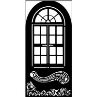 Schablone "Masquerade" - Window Schablone "Masquerade" - Window von Stamperia