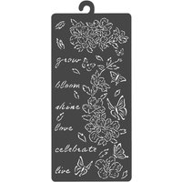 Schablone "Secret Diary - Flowers & Butterfly" Schablone "Secret Diary - Flowers & Butterfly" von Stamperia