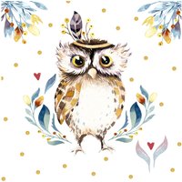 Serviette "Flower Owl" Serviette "Flower Owl" von Paper+Design