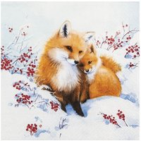 Serviette "Fuchsfamilie" Serviette "Fuchsfamilie" von HOME FASHION