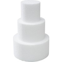 Styroporform "Torte" - Klein, Ø 5 / 7,5 / 10 cm Styroporform "Torte" - Klein, Ø 5 / 7,5 / 10 cm von Weiß