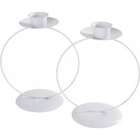 VBS Kerzenhalter "Moora" zum Stellen für Stabkerze - Weiß VBS Kerzenhalter "Moora" zum Stellen für Stabkerze - Weiß von VBS