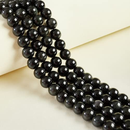 60 Stück 6 mm natürliche Regenbogen-Obsidian-Perlen, Edelsteinperlen, runde lose Perlen für Schmuckherstellung 60 Stück 6 mm natürliche Regenbogen-Obsidian-Perlen, Edelsteinperlen, runde lose Perlen für Schmuckherstellung von Weiyiziens