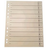 Wekre Trennblätter 0-9 chamois, 100 Blatt Wekre Trennblätter 0-9 chamois, 100 Blatt von Wekre