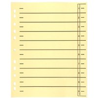 Wekre Trennblätter 0-9 gelb, 100 Blatt Wekre Trennblätter 0-9 gelb, 100 Blatt von Wekre