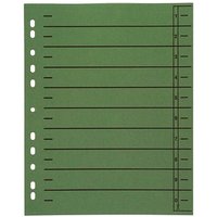 Wekre Trennblätter 0-9 grün, 100 Blatt von Wekre