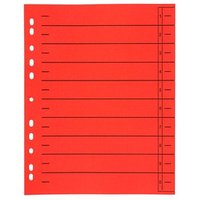 Wekre Trennblätter 0-9 rot, 100 Blatt Wekre Trennblätter 0-9 rot, 100 Blatt von Wekre