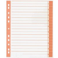 Wekre Trennblätter 1-0 weiß/orange, 100 Blatt von Wekre