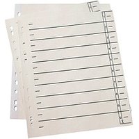 Wekre Trennblätter 1-10 chamois, 100 Blatt Wekre Trennblätter 1-10 chamois, 100 Blatt von Wekre
