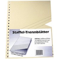 Wekre Trennblätter Staffel blanko chamois, 100 Blatt Wekre Trennblätter Staffel blanko chamois, 100 Blatt von Wekre