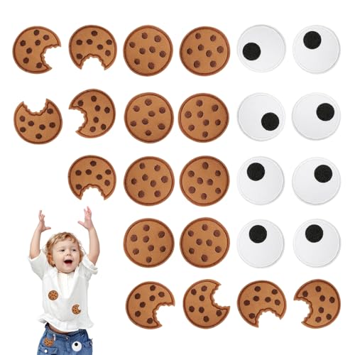 25 Stück Cookie Aufnäher, Keks Aufnäher Gebügeltes Gesticktes Abzeichen Cookie Patches zum Aufnähen Karneval Aufnäher Bügelbilder Applikation für Kleidung, für Kleidung, Hüte, Nähen und Dekoration 25 Stück Cookie Aufnäher, Keks Aufnäher Gebügeltes Gesticktes Abzeichen Cookie Patches zum Aufnähen Karneval Aufnäher Bügelbilder Applikation für Kleidung, für Kleidung, Hüte, Nähen und Dekoration von Wekuw