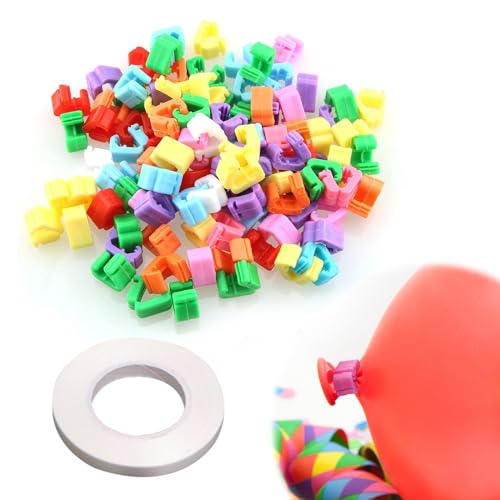 Ballon Knotenhilfe,300 Stück PVC Luftballon Verschlüsse Bunt Luftballon Knotenhilfe luftballon Verschluss Helium Ballons Geknotete Schnalle,con 10m Ballonband,für Balloons,Helium Balloon,Ballonband Ballon Knotenhilfe,300 Stück PVC Luftballon Verschlüsse Bunt Luftballon Knotenhilfe luftballon Verschluss Helium Ballons Geknotete Schnalle,con 10m Ballonband,für Balloons,Helium Balloon,Ballonband von Wekuw