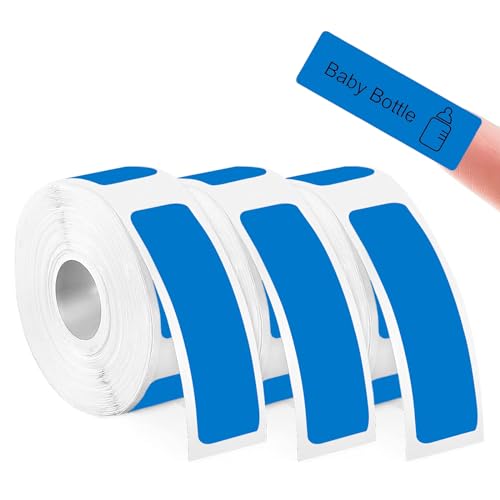 Wekuw 3 Rollen Etikettendrucker Thermo Papier 12x40mm Wasserdicht Anpassen Klebeetiketten, Etiketten Selbstklebend zum Beschriften für Schule Zuhause, Büro Kleine Unternehmen, 160 Bänder/Rolle Wekuw 3 Rollen Etikettendrucker Thermo Papier 12x40mm Wasserdicht Anpassen Klebeetiketten, Etiketten Selbstklebend zum Beschriften für Schule Zuhause, Büro Kleine Unternehmen, 160 Bänder/Rolle von Wekuw