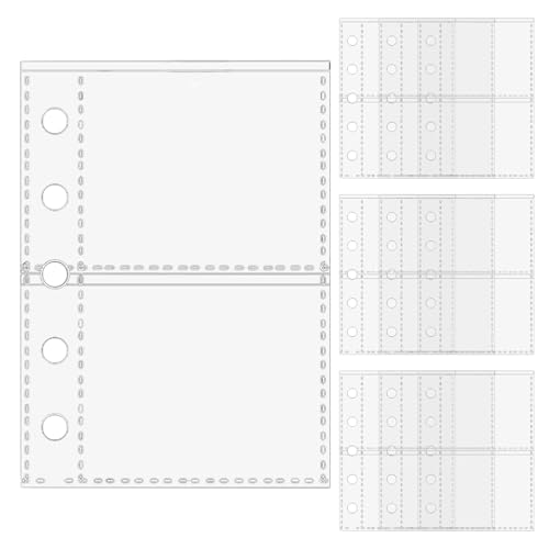 Weldphur Blatthüllen - 10 Stück M5 5-Ring Ordner Taschen,Kartenhüllen für Projektmanager, Bürokünstler, Aufkleber, Pädagogen, Schreibwarenliebhaber, Tickets, Quittungen, von Weldphur