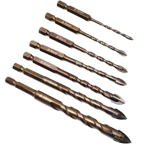 Weldphur Mauerwerk-Bohrer-Set - Bohrer Für Ziegel Und Beton | 7er-Set Hochleistungs-Präzisionsbohrer Für Holz Keramik Marmor Aluminium Granit Glas Mit Hammerfunktion Weldphur Mauerwerk-Bohrer-Set - Bohrer Für Ziegel Und Beton | 7er-Set Hochleistungs-Präzisionsbohrer Für Holz Keramik Marmor Aluminium Granit Glas Mit Hammerfunktion von Weldphur