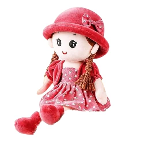 Weldphur Weiche Stoffpuppe Kuschelpuppe Baby Mädchen Puppen Stoffpuppen Kuschelpuppe Für Kinder Mädchen Plüschpuppe Gefüllte Puppen Mit Kleidung Prinzessin Fee Stofftier Baby Geschenk Für Mädchens von Weldphur