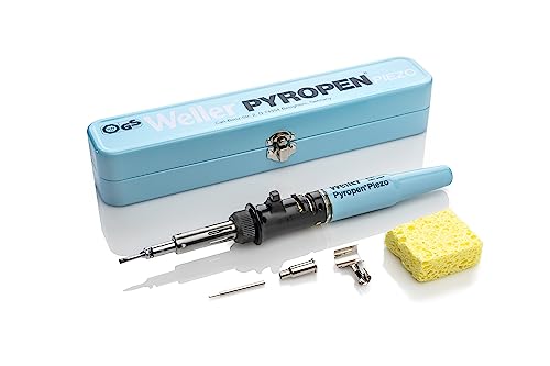 Weller T0051605899 Pyropen Piezo Butangas Lötkolben, Schnelle Aufheizzeit und Selbstzündende Piezofunktion von Weller