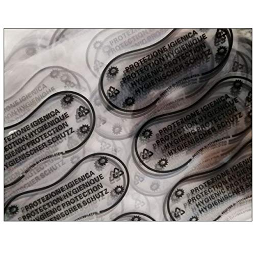WellieSTR 50 Stück Hygiene-Etiketten, transparentes Klebeband, Bademode, Dessous, Unterwäsche, selbstklebend, für Bikini-Aufkleber zum Selbermachen (transparent) von WellieSTR
