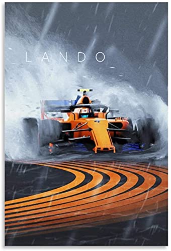 5D Diamant Painting Set FüR Erwachsene Und Kinder F1 Auto Lando Norris F1 2020 Bild Modern DIY Diamond Painting Kristall Strass Diamant Stickerei GemäLde 15.7"x19.7"(40x50cm) Kein Rahmen von Welmini