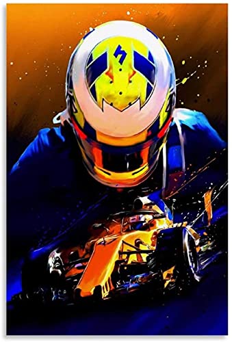 5D Diamant Painting Set FüR Erwachsene Und Kinder F1 Lando Norris DIY Diamond Painting Kristall Strass Diamant Stickerei GemäLde 11.8"x15.7"(30x40cm) Kein Rahmen von Welmini