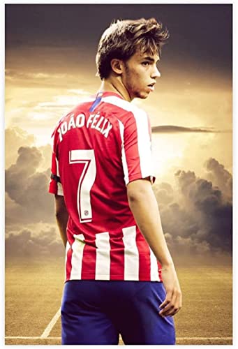 5D Diamant Painting Set FüR Erwachsene Und Kinder Fußballstar Athlet Joao Felix Aports (23) DIY Diamond Painting Kristall Strass Diamant Stickerei GemäLde 11.8"x15.7"(30x40cm) Kein Rahmen von Welmini