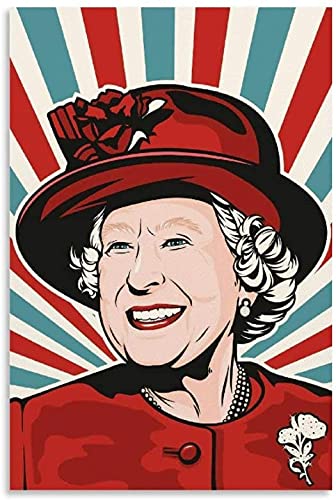 5d Diamond Painting Diamant Bilder FüR Erwachsene Und Kinder Elizabeth Queen of England Modern und Picture Modern DIY Kreuzstich Arts Craft Kristall Strass Stickerei 15.7"x19.7"(40x50cm) Kein Rahmen von Welmini