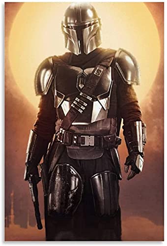 5d Diamond Painting Diamant Bilder FüR Erwachsene Und Kinder Filmplakat The Mandalorian Painting Canvas DIY Kreuzstich Arts Craft Kristall Strass Stickerei 23.6"x35.4"(60x90cm) Kein Rahmen von Welmini