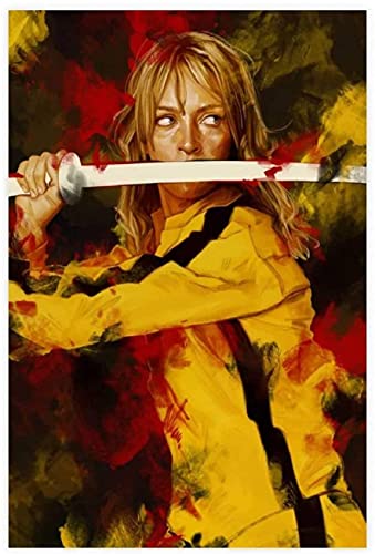 5d Diamond Painting Diamant Bilder FüR Erwachsene Und Kinder Kill Bill Vol. 1 Filmklassiker DIY Kreuzstich Arts Craft Kristall Strass Stickerei 11.8"x15.7"(30x40cm) Kein Rahmen von Welmini