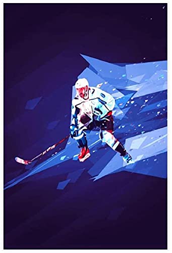 DIY 5d Diamant Malerei Kits FüR Erwachsene Und Kinder Alexander Ovechkin Eishockey Bild 1 Kreuzstich Art Kristall Strass Stickerei Painting 11.8"x15.7"(30x40cm) Kein Rahmen von Welmini