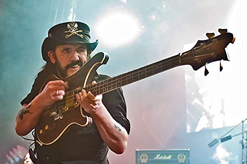 DIY 5d Diamant Malerei Kits FüR Erwachsene Und Kinder Lemmy Kilmister Motörhead Gitarre Farbfoto Bild Musik A4 Kreuzstich Art Kristall Strass Stickerei Painting 15.7"x19.7"(40x50cm) Kein Rahmen von Welmini