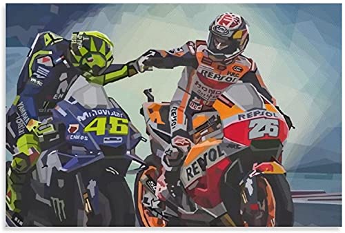 DIY 5d Diamant Malerei Kits FüR Erwachsene Und Kinder Moto GP Kreuzstich Art Kristall Strass Stickerei Painting 23.6"x35.4"(60x90cm) Kein Rahmen von Welmini