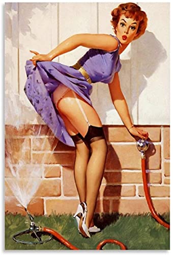 DIY 5d Diamant Malerei Kristall Strass Painting Hot Girl Pin Up Girl Retro Bild Modern Stickerei Bilder Kunst Handwerk FüR Erwachsene Und Kinder 11.8"x15.7"(30x40cm) Kein Rahmen von Welmini