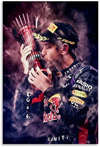 DIY 5d Diamant Malerei Kristall Strass Painting Sebastian Vettel-Leinwand-Kunstposter Stickerei Bilder Kunst Handwerk FüR Erwachsene Und Kinder 11.8"x15.7"(30x40cm) Kein Rahmen von Welmini