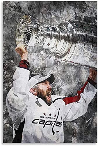 DIY Erwachsene Und Kinder Diamant Malerei Painting Kits Vollbohrer Alexander Ovechkin Eishockey Bild 5 5d Strass Bild Kristall Kunsthandwerk 15.7"x19.7"(40x50cm) Kein Rahmen von Welmini