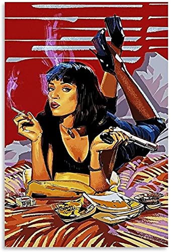 DIY Erwachsene Und Kinder Diamant Malerei Painting Kits Vollbohrer Pulp Fiction Tarantino Modern Street und Picture Modern 5d Strass Bild Kristall Kunsthandwerk 15.7"x19.7"(40x50cm) Kein Rahmen von Welmini