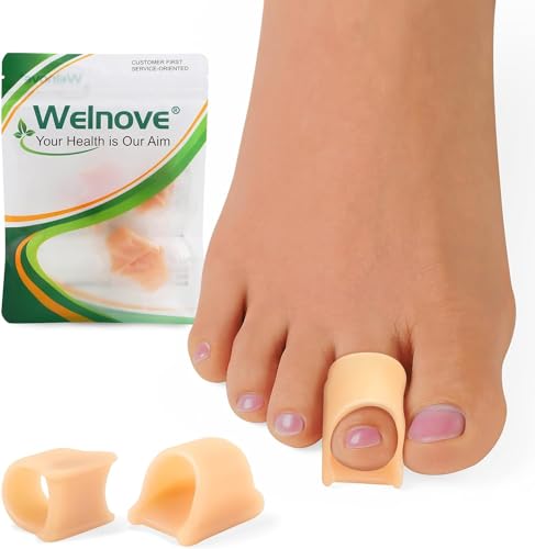 Welnove Hammertoe Corrector - 6 Pack Gel Toe Straighteners - Hammer Toe Support Crest for Women & Men, Medium Welnove Hammertoe Corrector - 6 Pack Gel Toe Straighteners - Hammer Toe Support Crest for Women & Men, Medium von Welnove