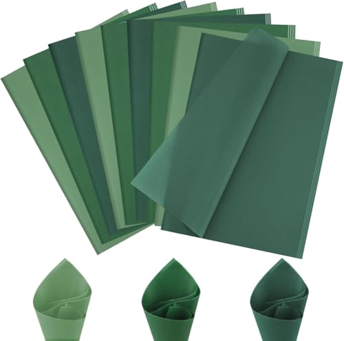 Seidenpapier mit Farbverlauf, Salbeigrün, 50 x 35,6 cm, sortiert, Farbverlauf, Salbeigrün, Geschenkverpackung, Seidenpapier für Babyparty, Hochzeit, Geburtstag, Party, Dekoration, 60 Blatt Seidenpapier mit Farbverlauf, Salbeigrün, 50 x 35,6 cm, sortiert, Farbverlauf, Salbeigrün, Geschenkverpackung, Seidenpapier für Babyparty, Hochzeit, Geburtstag, Party, Dekoration, 60 Blatt von Welpurch