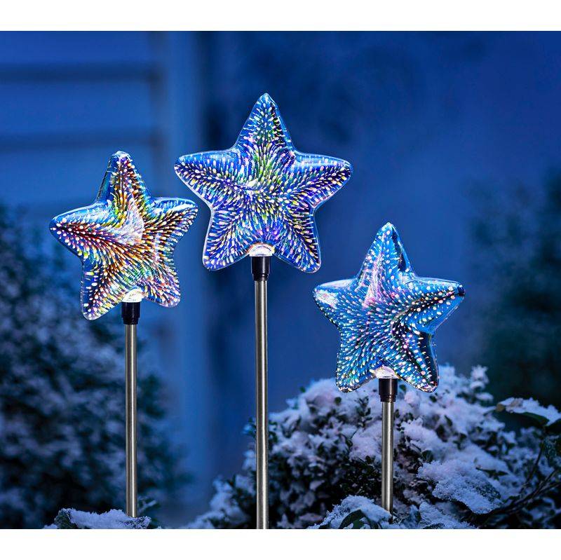 Led-Gartenstecker "Sternenfunkeln", 3Er-Set von Weltbild