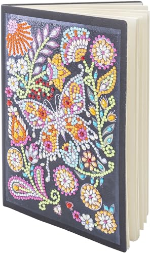 Weltbild Diamond Painting Notizbuch Blüten-Schmetterling DIN A5 von Weltbild