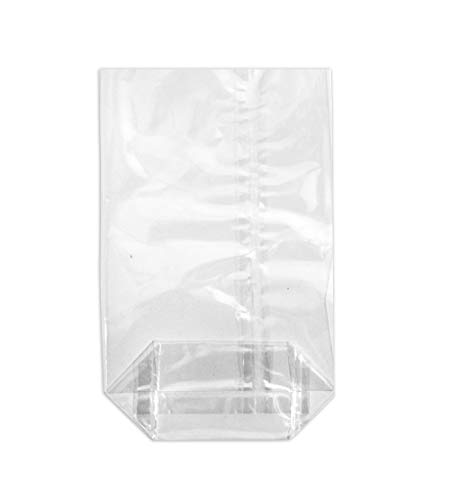 WeltiesSmartTools Kreuzbodenbeutel transparent Parent (120 x 225 mm, 100 Stück Transparent) von WeltiesSmartTools