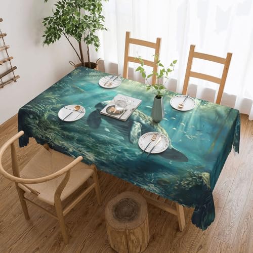 Crazy Save Elegante Tischdecke mit Seekuh-Druck, stilvolle Heimdekoration, Stoff für Esstische, Hochzeiten und Veranstaltungen Crazy Save Elegante Tischdecke mit Seekuh-Druck, stilvolle Heimdekoration, Stoff für Esstische, Hochzeiten und Veranstaltungen von WenDang