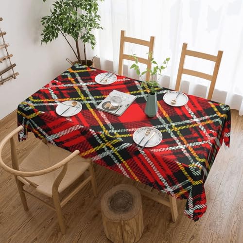 Elegante Tischdecke, kariert, rot und schwarz, stilvolle Heimdekoration, Stoff für Esstische, Hochzeiten und Veranstaltungen Elegante Tischdecke, kariert, rot und schwarz, stilvolle Heimdekoration, Stoff für Esstische, Hochzeiten und Veranstaltungen von WenDang