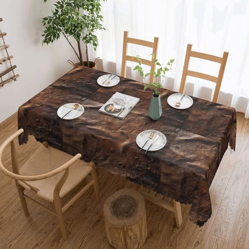 Elegante Tischdecke aus braunem Rindsleder, stilvolle Heimdekoration, Stoff für Esstische, Hochzeiten und Veranstaltungen Elegante Tischdecke aus braunem Rindsleder, stilvolle Heimdekoration, Stoff für Esstische, Hochzeiten und Veranstaltungen von WenDang