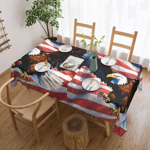 Elegante Tischdecke mit Adler und USA-Flagge, stilvolle Heimdekoration, Stoff für Esstische, Hochzeiten und Veranstaltungen Elegante Tischdecke mit Adler und USA-Flagge, stilvolle Heimdekoration, Stoff für Esstische, Hochzeiten und Veranstaltungen von WenDang