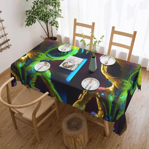 Elegante Tischdecke mit Alien-Planeten-Druck, stilvolle Heimdekoration, Stoff für Esstische, Hochzeiten und Veranstaltungen Elegante Tischdecke mit Alien-Planeten-Druck, stilvolle Heimdekoration, Stoff für Esstische, Hochzeiten und Veranstaltungen von WenDang